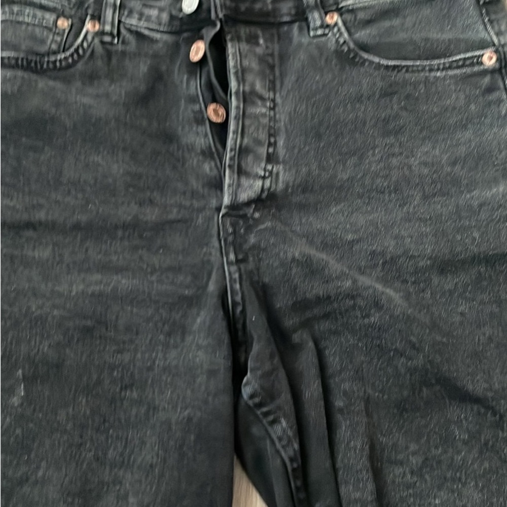 H&M Black Denim Bermuda Shorts